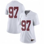 Women's Alabama Crimson Tide #97 Joseph Bulovas White Limited NCAA College Football Jersey 2403DZXD5